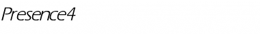 Download Presence 4 Italic Font Title Preview