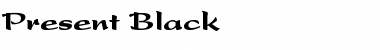 Download Present-Black Black Font Title Preview
