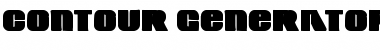 Download Contour Generator Ink Regular Font Title Preview