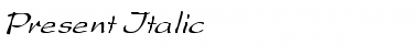 Download Present Italic Italic Font Title Preview