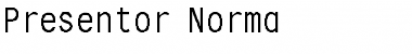 Download Presentor-Norma Regular Font Title Preview