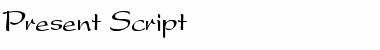 Download Present_Script Regular Font Title Preview
