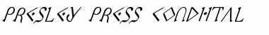 Download Presley Press CondItal CondItal Font Title Preview