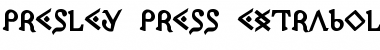 Download Presley Press ExtraBold ExtraBold Font Title Preview