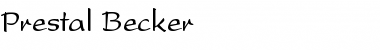 Download Prestal Becker Normal Font Title Preview