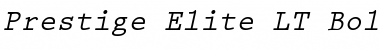 Download Prestige LT Elite Bold Italic Font Title Preview