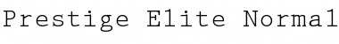 Download Prestige Elite Normal Font Title Preview