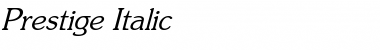 Download Prestige Italic Font Title Preview