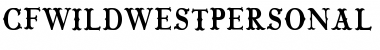 Download CF Wild West PERSONAL Regular Font Title Preview