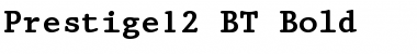 Download Prestige12 BT Bold Font Title Preview