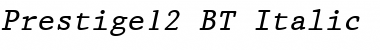 Download Prestige12 BT Italic Font Title Preview