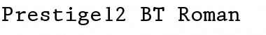 Download Prestige12 BT Roman Font Title Preview