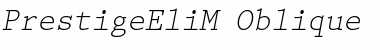 Download PrestigeEliM Oblique Font Title Preview