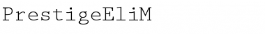 Download PrestigeEliM Regular Font Title Preview