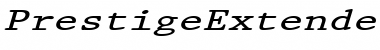 Download PrestigeExtended Italic Font Title Preview