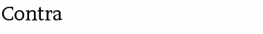 Download Contra Regular Font Title Preview