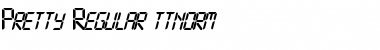 Download Pretty Regular Font Title Preview