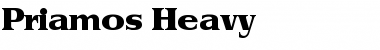 Download Priamos-Heavy Regular Font Title Preview