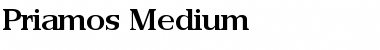 Download Priamos-Medium Regular Font Title Preview