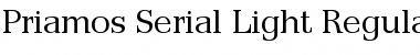 Download Priamos-Serial-Light Regular Font Title Preview