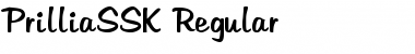 Download PrilliaSSK Regular Font Title Preview