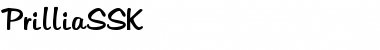 Download PrilliaSSK Regular Font Title Preview