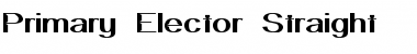 Download Primary Elector Straight Regular Font Title Preview