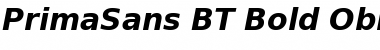 Download PrimaSans BT Bold Oblique Font Title Preview