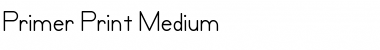Download Primer Print Medium Font Title Preview