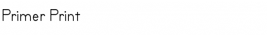 Download Primer Print Regular Font Title Preview