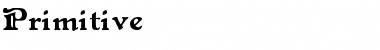 Download Primitive Regular Font Title Preview