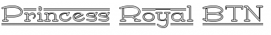 Download Princess Royal BTN Outline Regular Font Title Preview