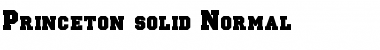 Download Princeton solid Normal Font Title Preview