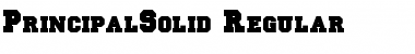 Download PrincipalSolid Regular Font Title Preview