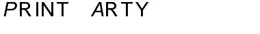 Download Print Arty Regular Font Title Preview