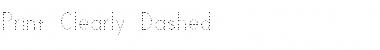 Download Print Clearly Dashed Regular Font Title Preview