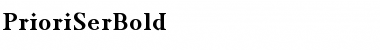 Download PrioriSerBold Regular Font Title Preview