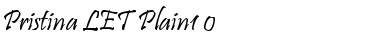 Download Pristina LET Plain Font Title Preview