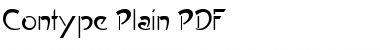 Download Contype Plain Regular Font Title Preview