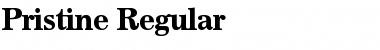 Download Pristine Regular Font Title Preview