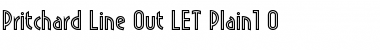 Download Pritchard Line Out LET Plain Font Title Preview
