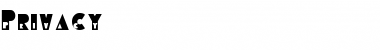 Download Privacy Regular Font Title Preview