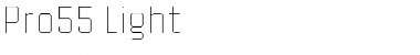 Download Pro55 Light Font Title Preview