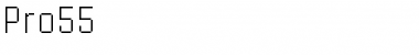 Download Pro55 Regular Font Title Preview