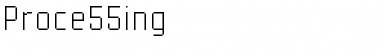 Download Proce55ing Regular Font Title Preview