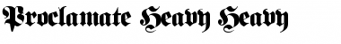 Download Proclamate Heavy Heavy Font Title Preview