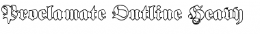 Download Proclamate Outline Heavy Font Title Preview