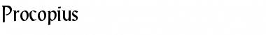 Download Procopius Regular Font Title Preview