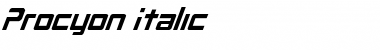 Download Procyon Italic Italic Font Title Preview