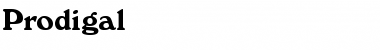 Download Prodigal Bold Font Title Preview